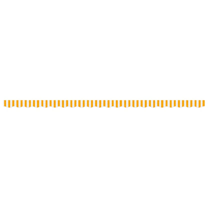 vidaXL Awning Valance Replacement Yellow and White Stripe 500 cm