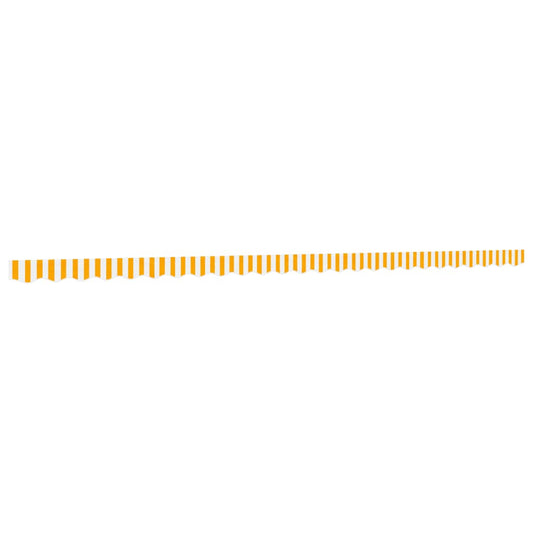 vidaXL Awning Valance Replacement Yellow and White Stripe 600 cm