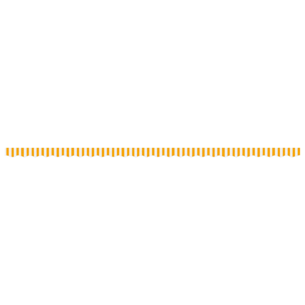 vidaXL Awning Valance Replacement Yellow and White Stripe 600 cm