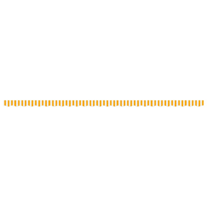 vidaXL Awning Valance Replacement Yellow and White Stripe 600 cm
