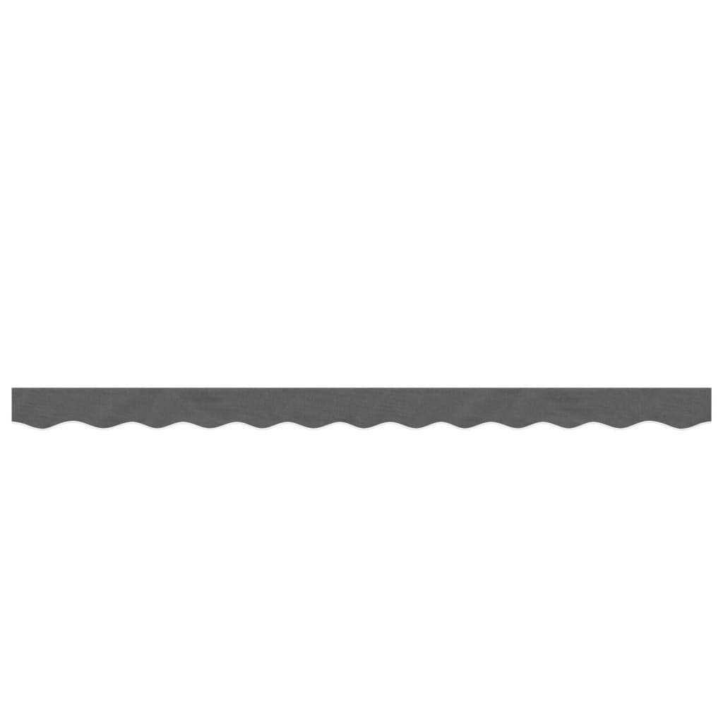 vidaXL Replacement Fabric for Awning Valance Anthracite Stripe 3 m