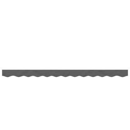 vidaXL Replacement Fabric for Awning Valance Anthracite Stripe 3 m