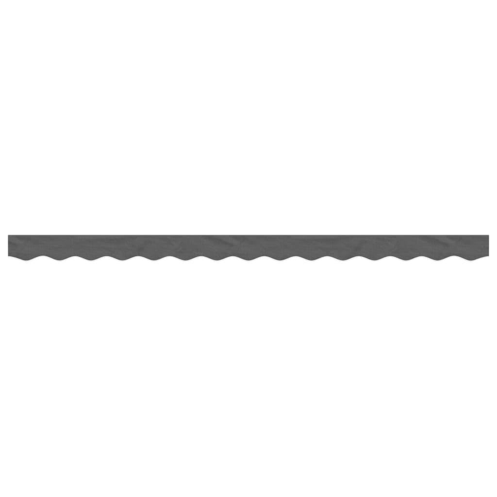 vidaXL Replacement Fabric for Awning Valance Anthracite Stripe 3.5 m