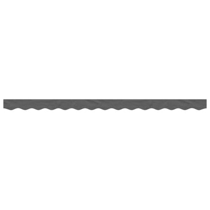 vidaXL Replacement Fabric for Awning Valance Anthracite Stripe 3.5 m