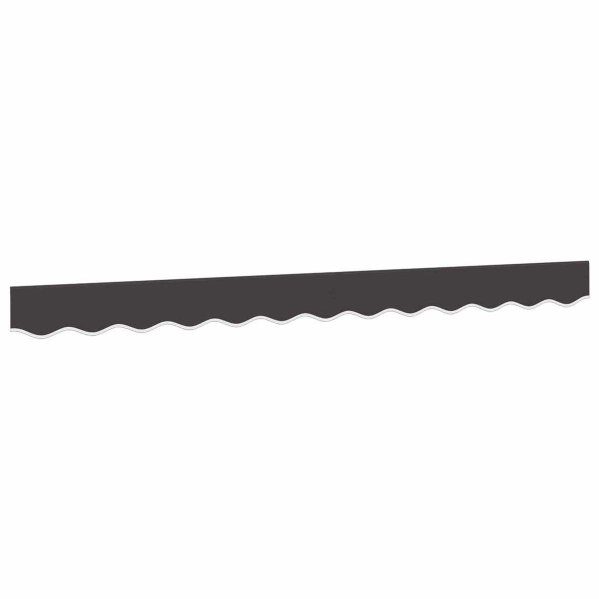 vidaXL Awning Valance Replacement Anthracite Stripe 350 cm