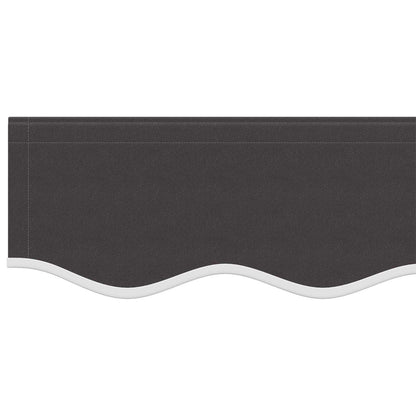 vidaXL Awning Valance Replacement Anthracite Stripe 400 cm