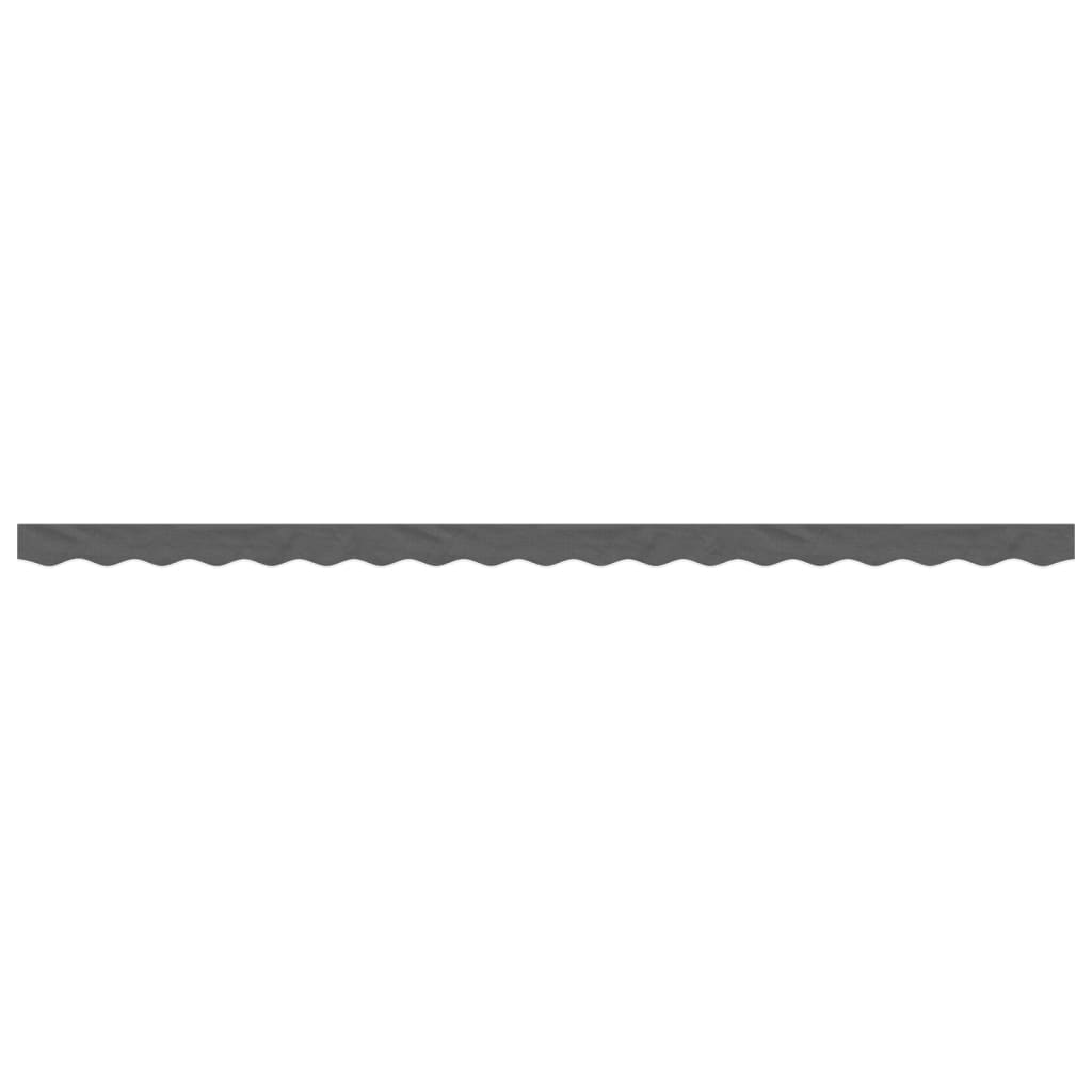 vidaXL Replacement Fabric for Awning Valance Anthracite Stripe 4.5 m