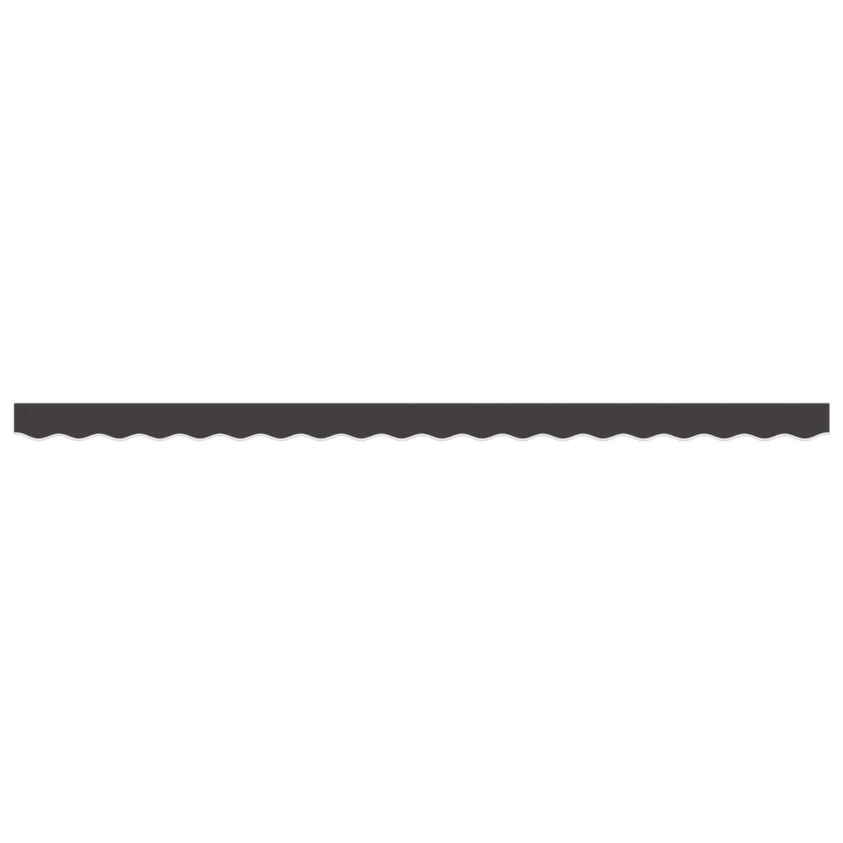 vidaXL Awning Valance Replacement Anthracite Stripe 450 cm