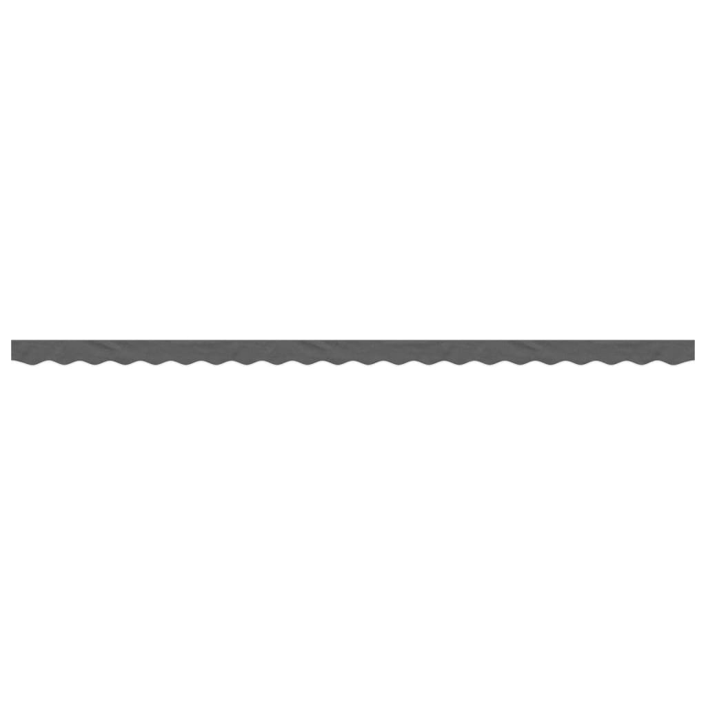 vidaXL Replacement Fabric for Awning Valance Anthracite Stripe 5 m
