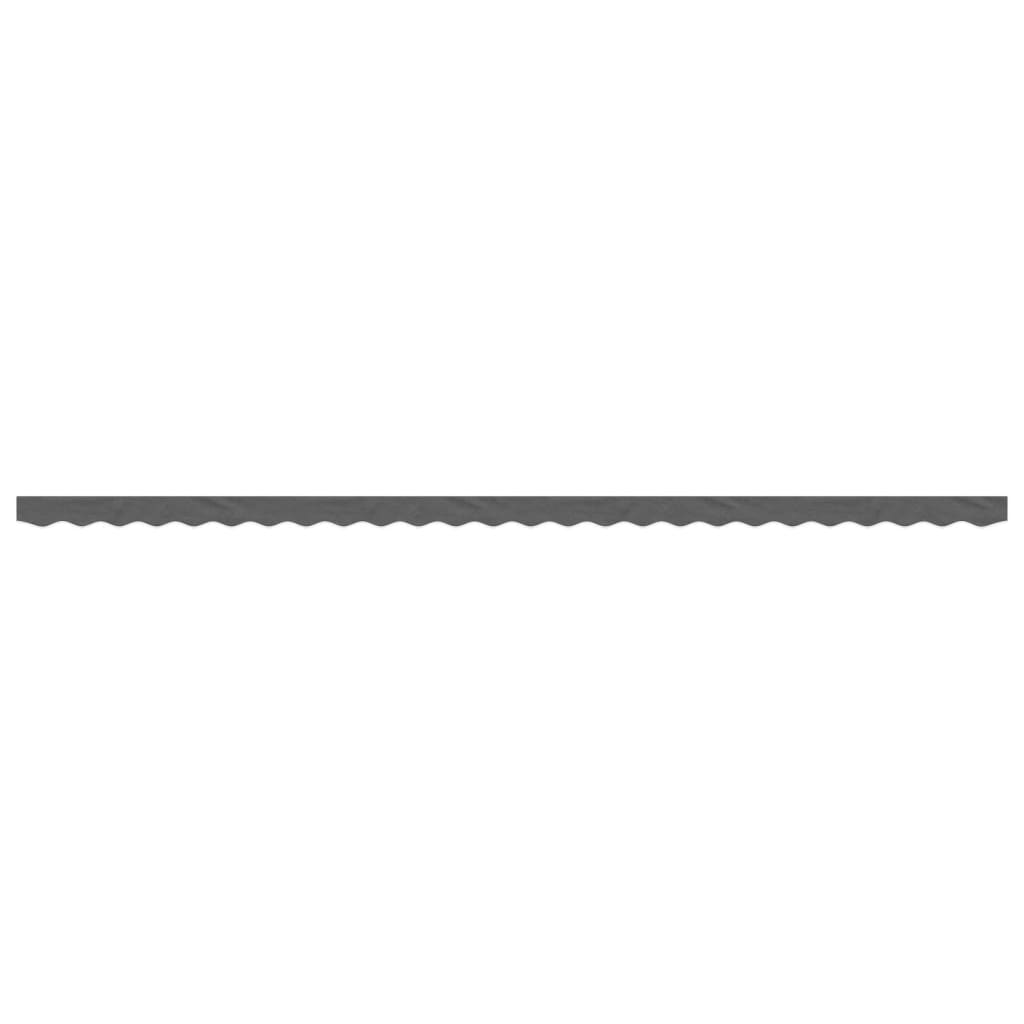 vidaXL Replacement Fabric for Awning Valance Anthracite Stripe 6 m
