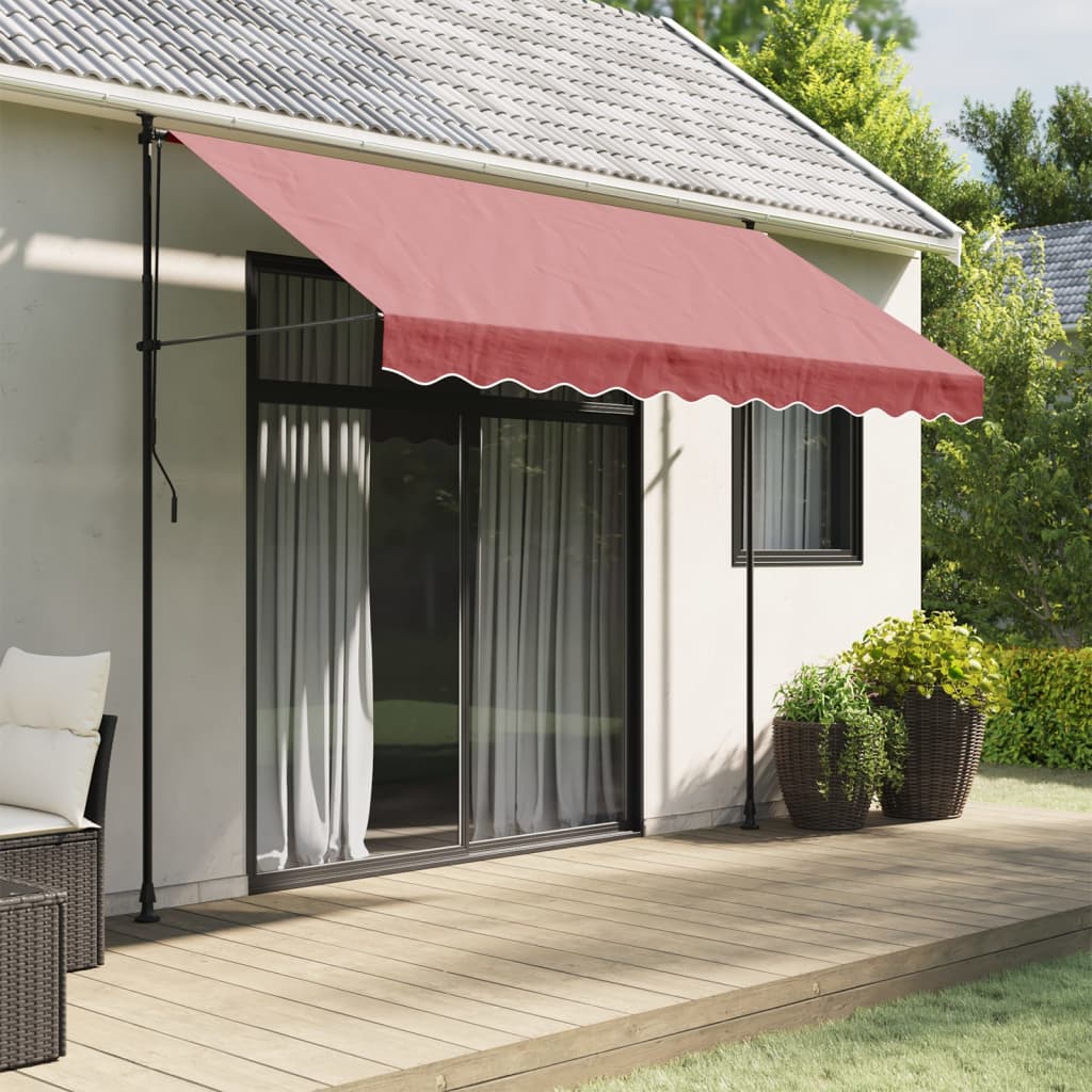 vidaXL Awning Valance Replacement Burgundy Stripe 300 cm