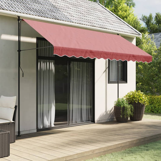 vidaXL Awning Valance Replacement Burgundy Stripe 350 cm