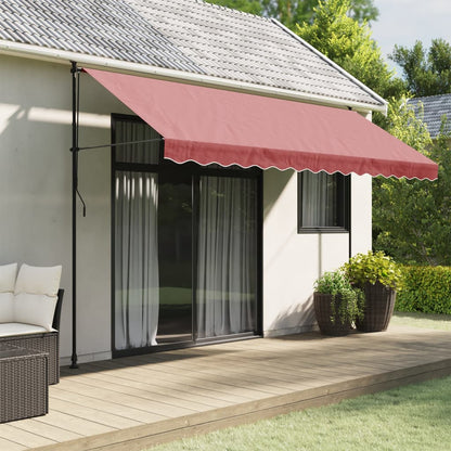 vidaXL Awning Valance Replacement Burgundy Stripe 400 cm