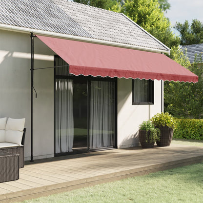 vidaXL Awning Valance Replacement Burgundy Stripe 450 cm