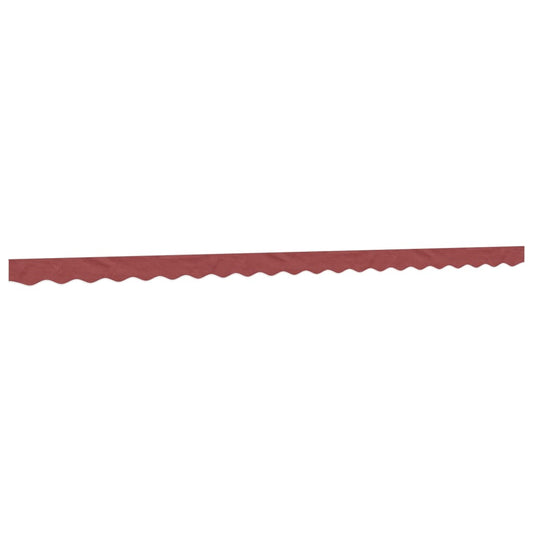 vidaXL Awning Valance Replacement Burgundy Stripe 500 cm