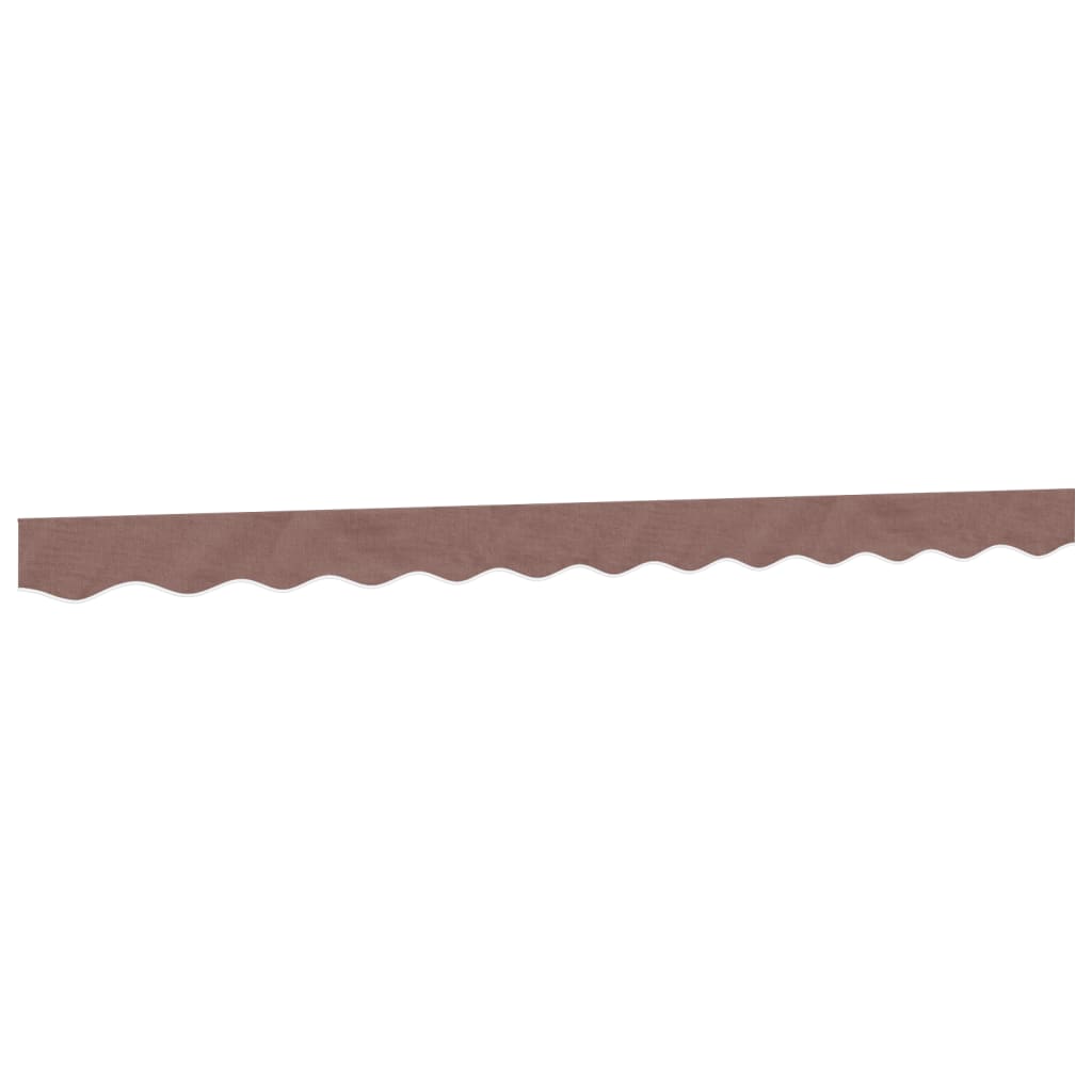 vidaXL Replacement Fabric for Awning Valance Brown Stripe 3 m