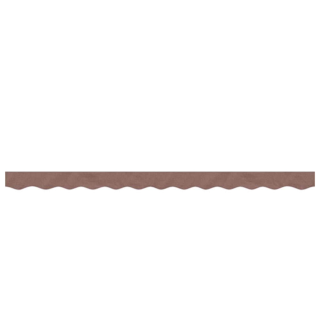 vidaXL Replacement Fabric for Awning Valance Brown Stripe 3 m