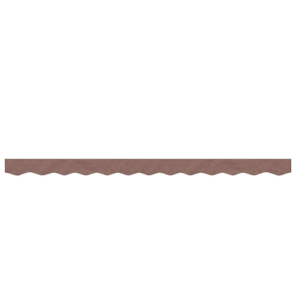 vidaXL Replacement Fabric for Awning Valance Brown Stripe 3 m