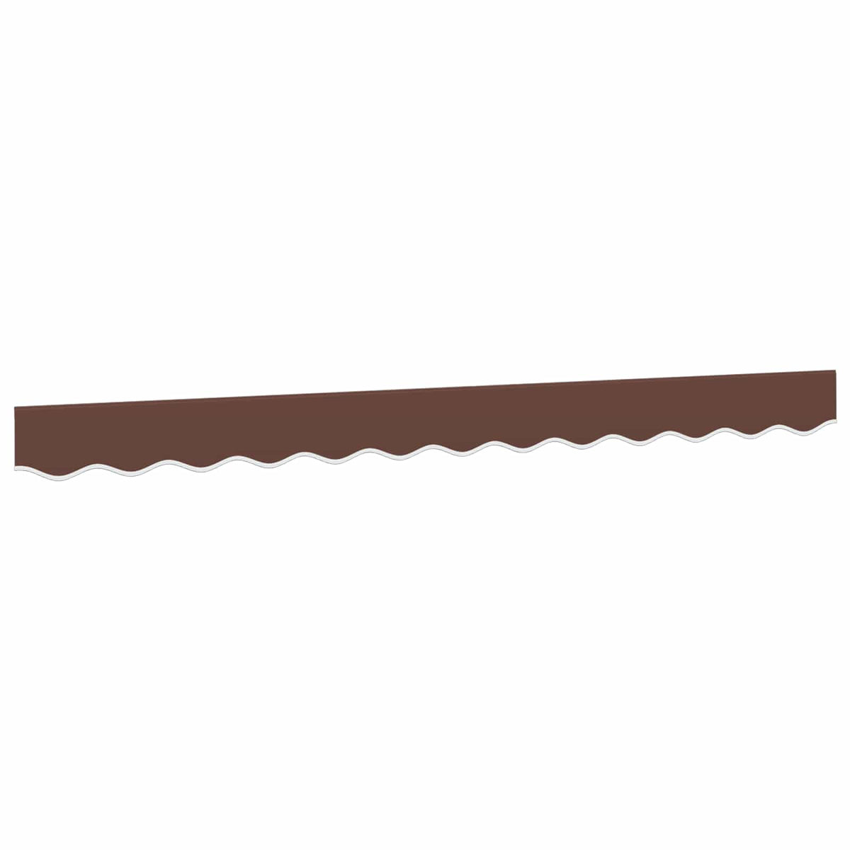 vidaXL Awning Valance Replacement Brown Stripe 300 cm