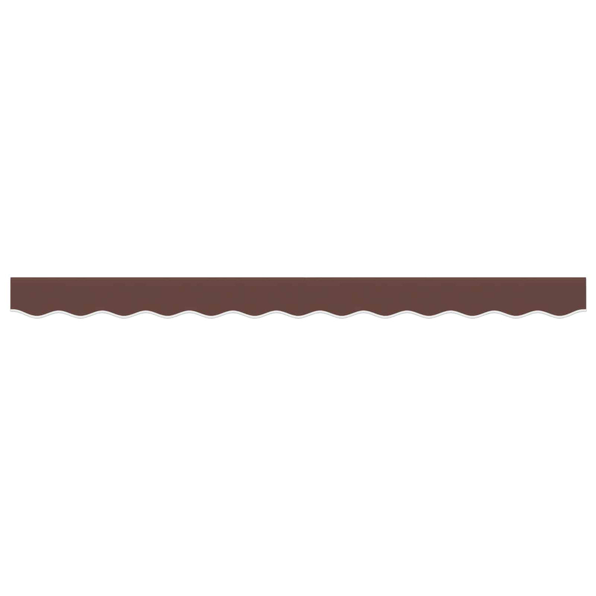vidaXL Awning Valance Replacement Brown Stripe 300 cm