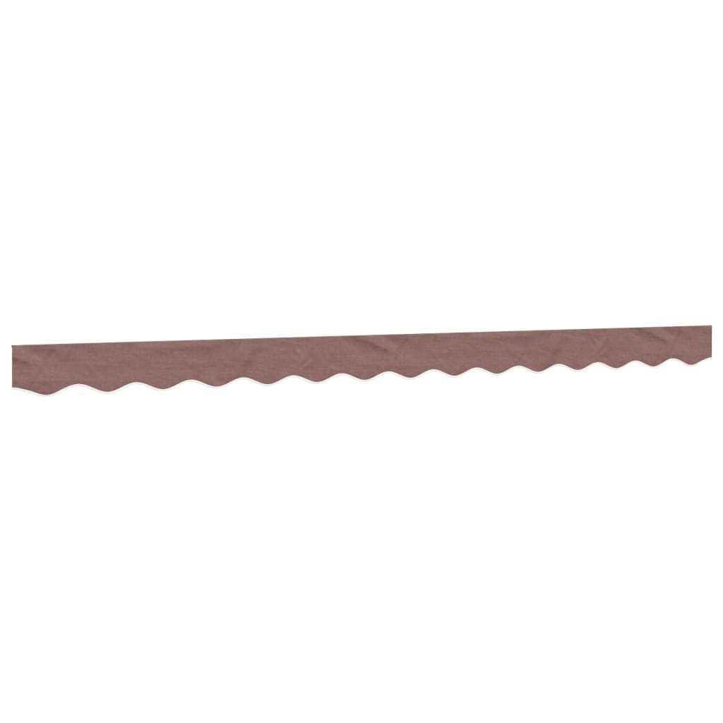 vidaXL Replacement Fabric for Awning Valance Brown Stripe 3.5 m