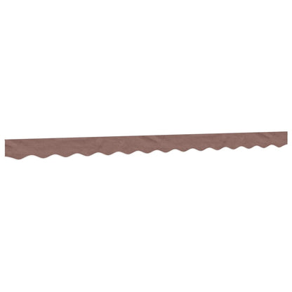 vidaXL Replacement Fabric for Awning Valance Brown Stripe 3.5 m