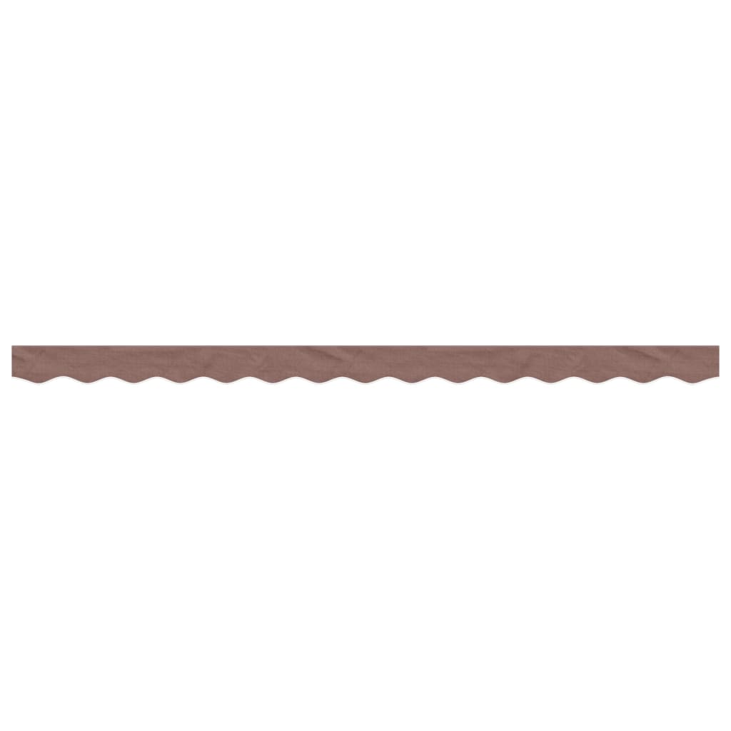 vidaXL Replacement Fabric for Awning Valance Brown Stripe 3.5 m