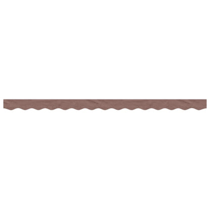 vidaXL Replacement Fabric for Awning Valance Brown Stripe 3.5 m