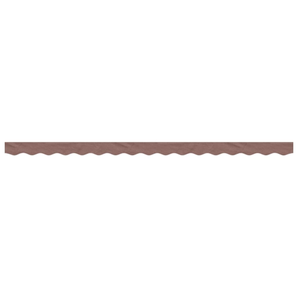 vidaXL Replacement Fabric for Awning Valance Brown Stripe 4 m