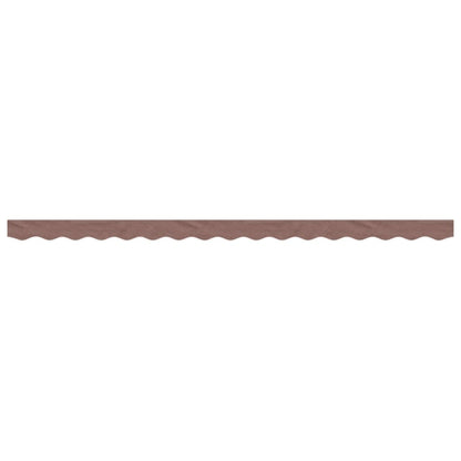vidaXL Replacement Fabric for Awning Valance Brown Stripe 4 m