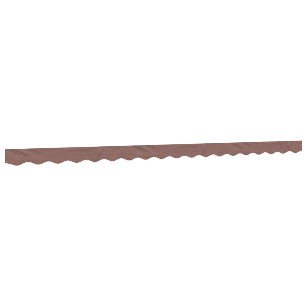vidaXL Replacement Fabric for Awning Valance Brown Stripe 4.5 m