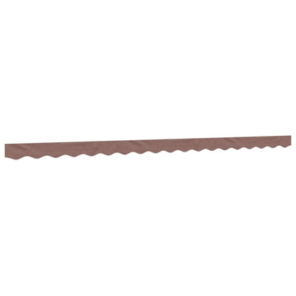 vidaXL Replacement Fabric for Awning Valance Brown Stripe 4.5 m