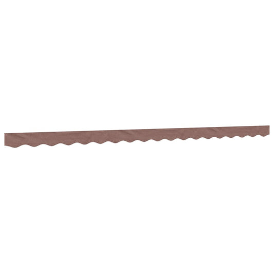 vidaXL Replacement Fabric for Awning Valance Brown Stripe 4.5 m