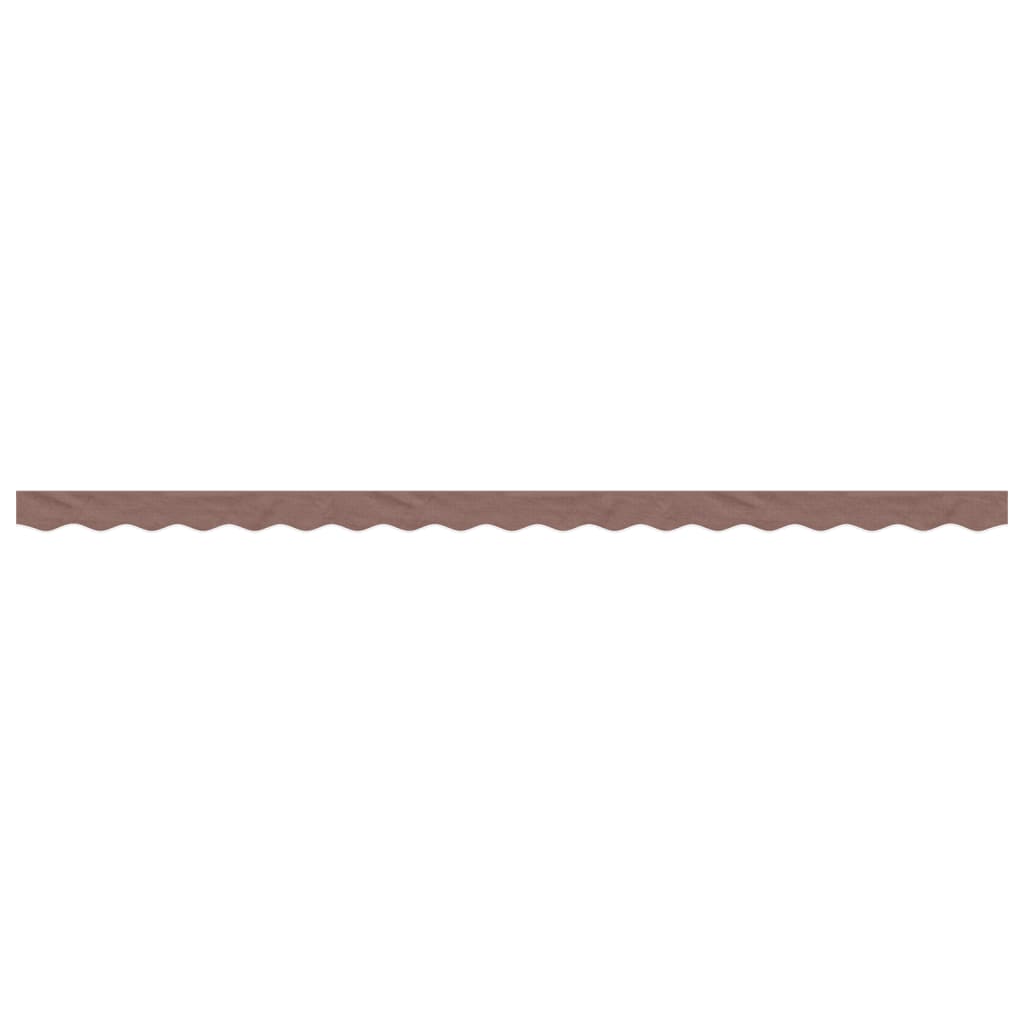 vidaXL Replacement Fabric for Awning Valance Brown Stripe 4.5 m