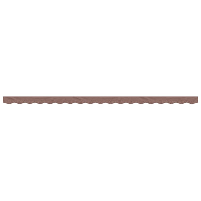 vidaXL Replacement Fabric for Awning Valance Brown Stripe 4.5 m
