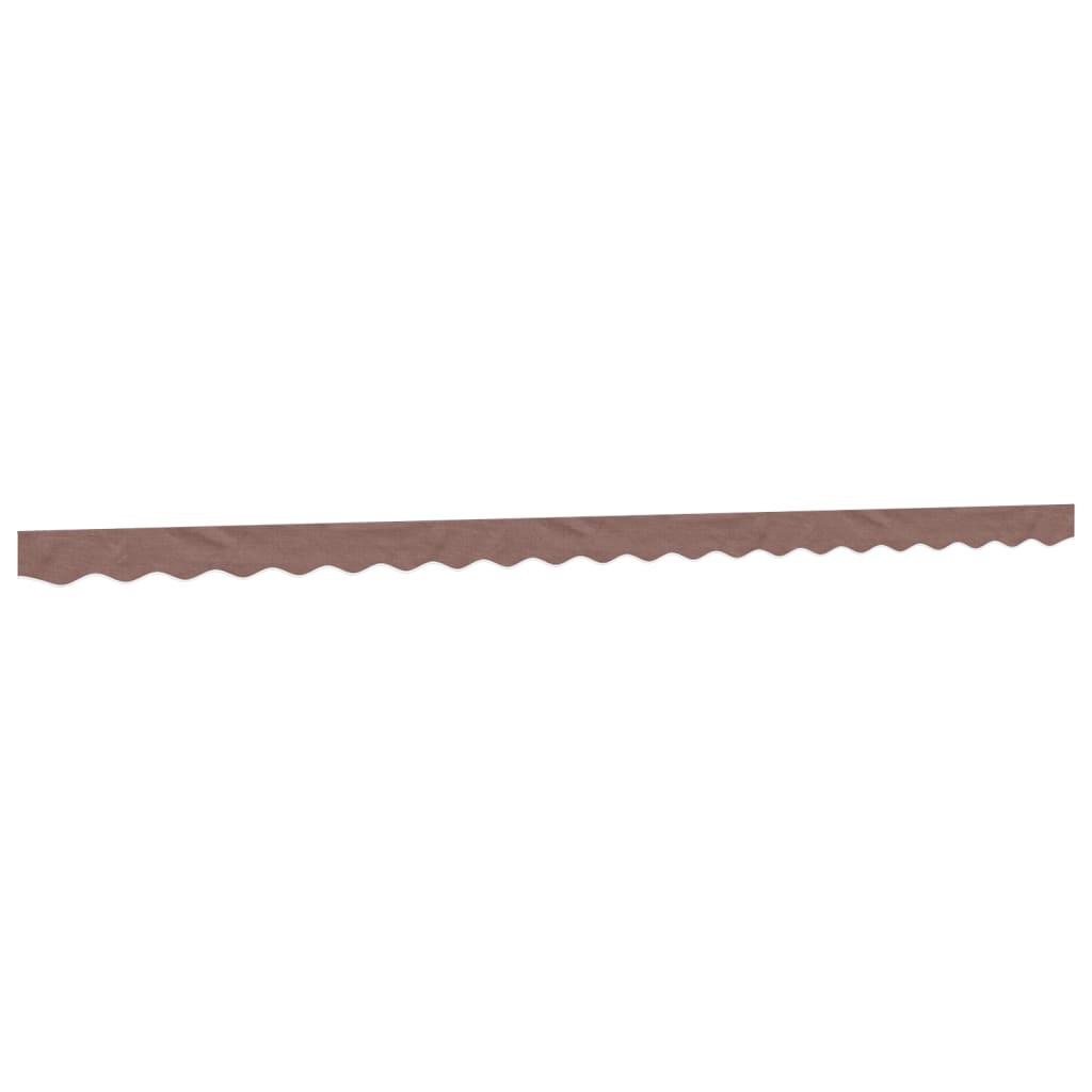 vidaXL Replacement Fabric for Awning Valance Brown Stripe 5 m