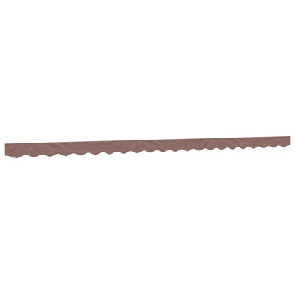 vidaXL Replacement Fabric for Awning Valance Brown Stripe 5 m