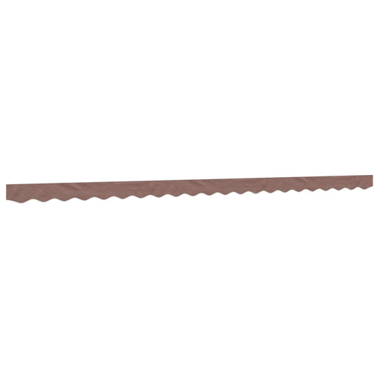 vidaXL Replacement Fabric for Awning Valance Brown Stripe 5 m