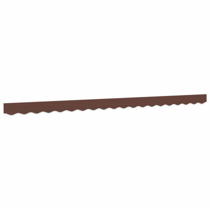 vidaXL Awning Valance Replacement Brown Stripe 500 cm