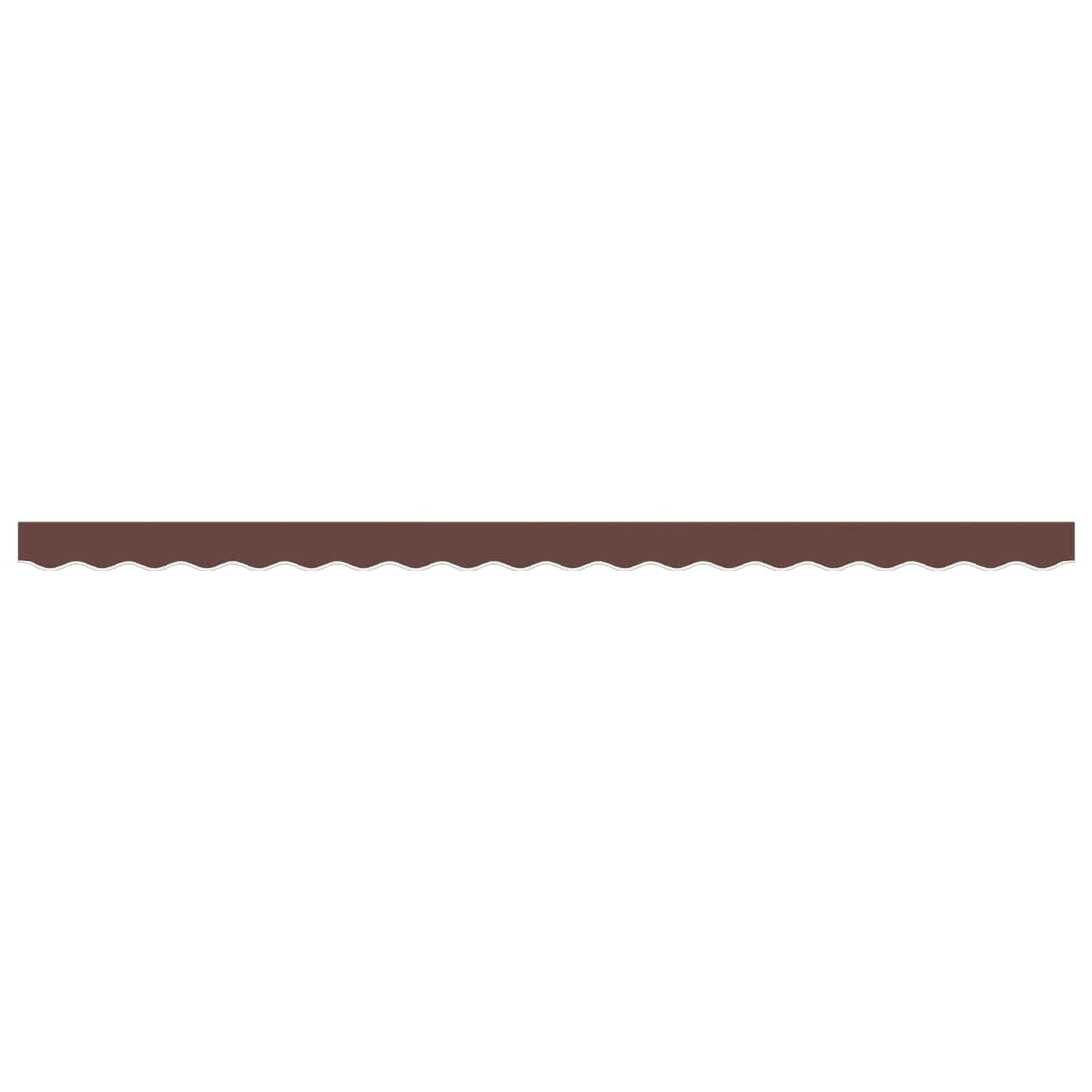 vidaXL Awning Valance Replacement Brown Stripe 500 cm