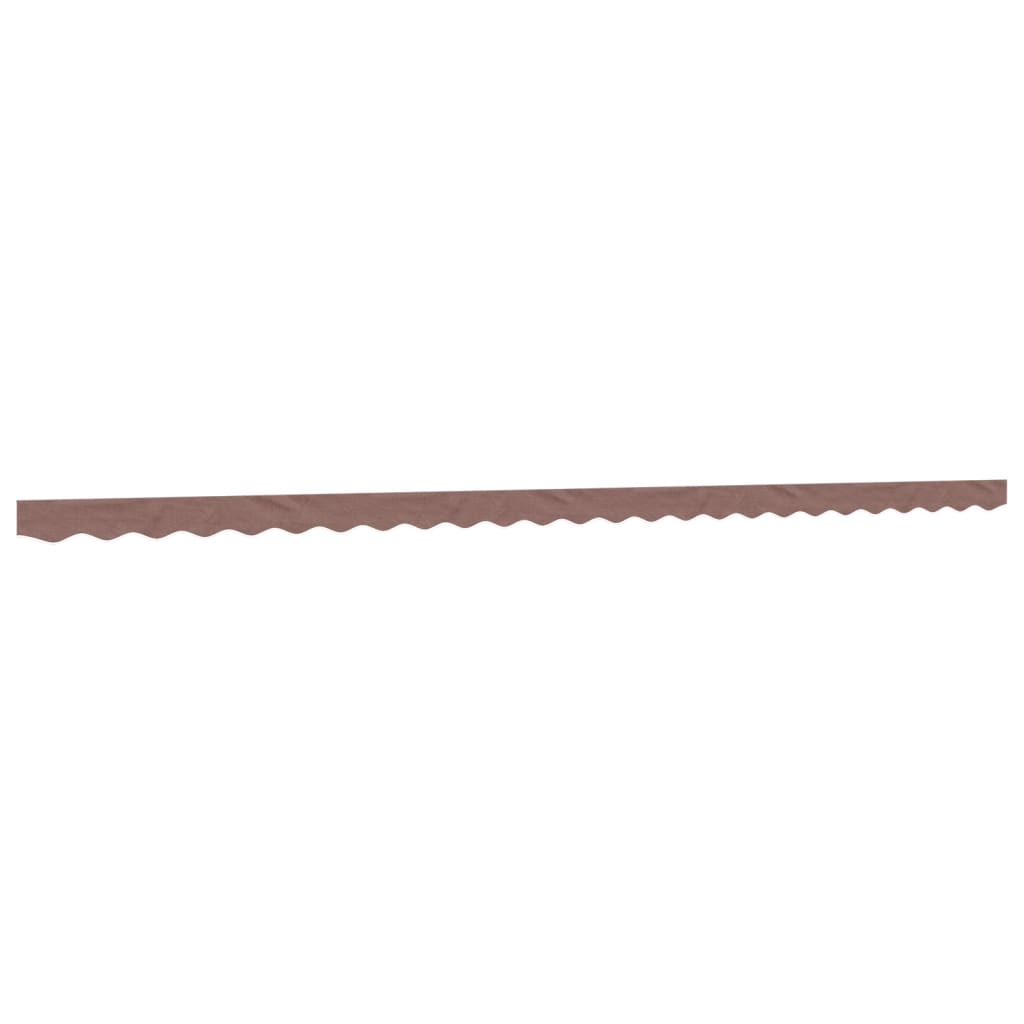 vidaXL Replacement Fabric for Awning Valance Brown Stripe 6 m