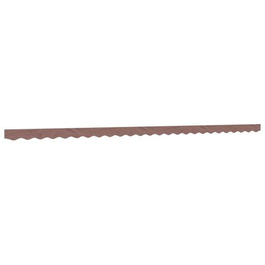 vidaXL Replacement Fabric for Awning Valance Brown Stripe 6 m