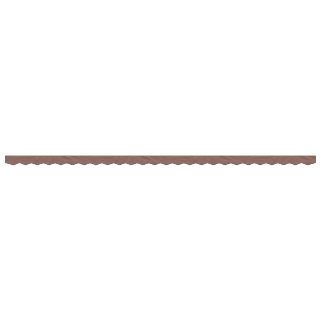 vidaXL Replacement Fabric for Awning Valance Brown Stripe 6 m
