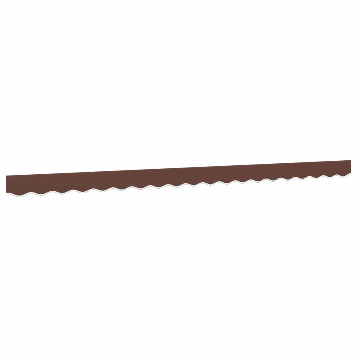 vidaXL Awning Valance Replacement Brown Stripe 600 cm