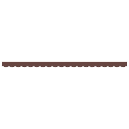 vidaXL Awning Valance Replacement Brown Stripe 600 cm