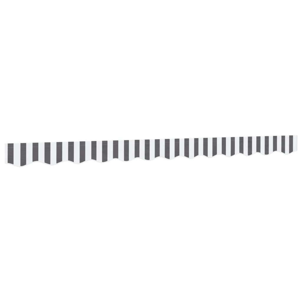 vidaXL Awning Valance Replacement Anthracite and White Stripe 300 cm