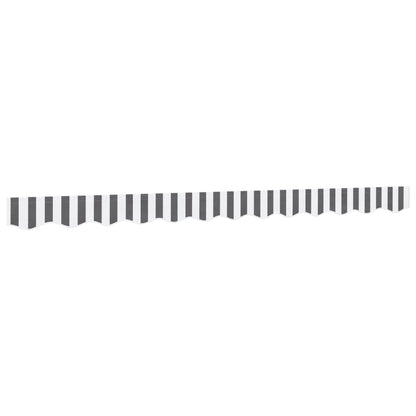 vidaXL Awning Valance Replacement Anthracite and White Stripe 300 cm