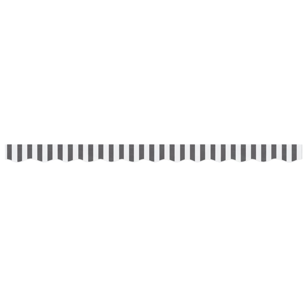 vidaXL Awning Valance Replacement Anthracite and White Stripe 300 cm