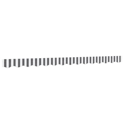vidaXL Awning Valance Replacement Anthracite and White Stripe 350 cm