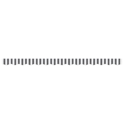 vidaXL Awning Valance Replacement Anthracite and White Stripe 350 cm